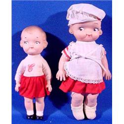 Lot 195: Two (2) Campbell Soup Kid Dolls