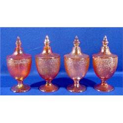 Lot 207: Carnival Glass Candy Dishes