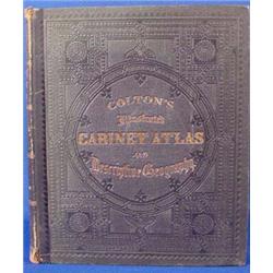 Lot 236: Colton's Illus. Cabinet Atlas and Descriptive Geography, 1862