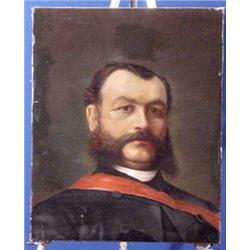 Lot 249: Early Oil Painting, Portrait of Gentleman