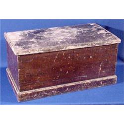 Lot 254: Early Painted Blanket Box