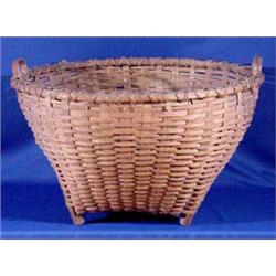 Lot 265: Splint Basket with Handles and Feet
