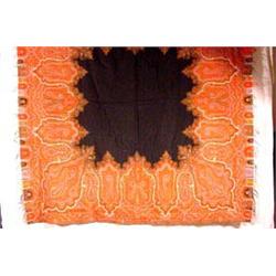Lot 278: Early Handwoven Paisley Piano Shawl