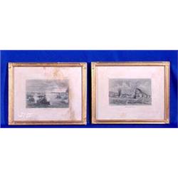 Lot 280: Two (2) Framed Prints of the Spanish American War