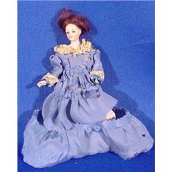 Lot 402: Little Women Type Shoulder Head Doll, Ca. 1900