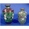 Image 1 : Lot 404: Two (2) Miniature Cloisonné Vases