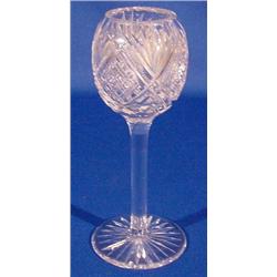 Lot 407: Pattern Glass Stemware Vase