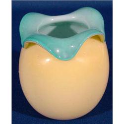 Lot 411: Cased Glass Rose Bowl