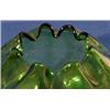 Image 2 : Lot 413: Green Glass Rose Bowl