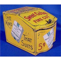 Lot 417: Sweet Cuba Fine Cut Tobacco Advertising Tin