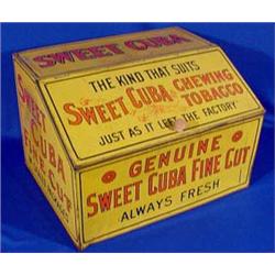 Lot 419: Sweet Cuba Chewing Tobacco Advertising Tin