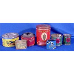 Lot 422: Lot of Seven (7) Tobacco Advertising Tins