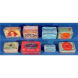 Lot 423: Lot of Eight (8) Tobacco Advertising Tins