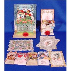 Lot 425:  Lot  Mechanical and Flat Victorian Valentines