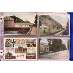 Lot 438_B: Group of 80 Vintage Post Cards From Auburn, NY & Surrounding Area