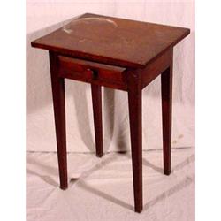 Lot 459: Antique Cherry One Drawer Stand