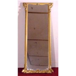 Lot 464: Gesso Over Wood Pier Mirror, Ca. 1880