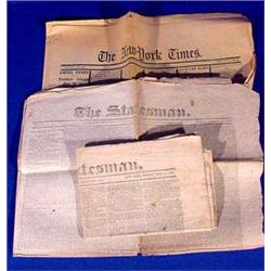 Lot 469: NY Times Account of Lincoln & Seward Assassination
