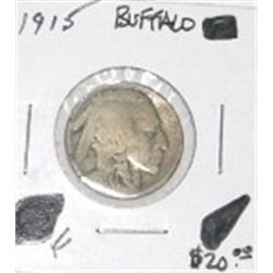 1915 BUFFALO NICKEL RED BOOK VALUE IS $20.00 *RARE FINE GRADE*!!