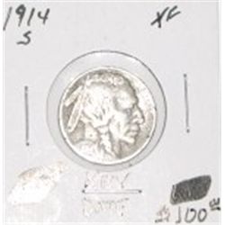 1914-S BUFFALO NICKEL RED BOOK VALUE IS $100.00 *EXTREMELY RARE EXTRA FINE GRADE*!!