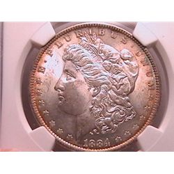 1884-O Morgan Dollar MS63 NGC