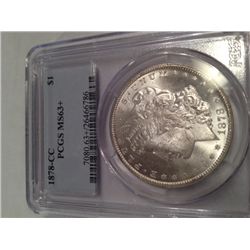 1878-CC PCGS MS-63+ MORGAN SILVER DOLLAR