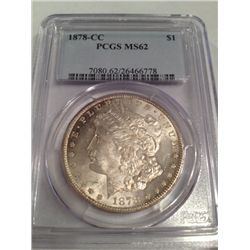 1878-CC PCGS MS-62 MORGAN SILVER DOLLAR