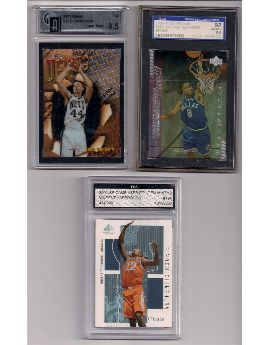 Lot of (6) NBA Basketball Graded Rookie Cards