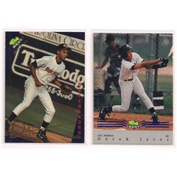 Lot of (2) Derek Jeter Minor League Cards