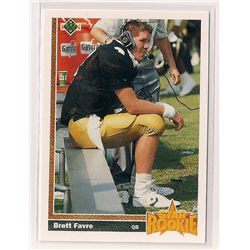 1991 Upper Deck Brett Favre Rookie Card #13