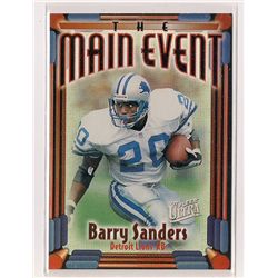1997 Fleer Ultra The Main Event Barry Sanders Insert Card