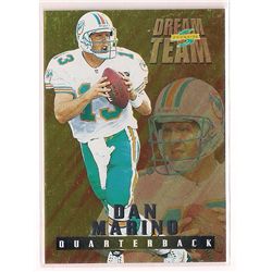 1995 Score Dream Team Dan Marino Insert Card