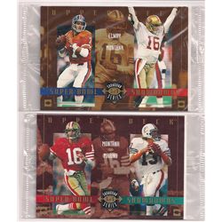 Lot of (2) 1994 Upper Deck Miller Brewing Company Showdown Series Football Cards