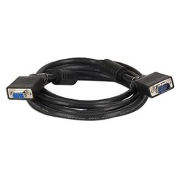 Xtreme 10' 15-pin SVGA (M) to 15-pin SVGA (F) Cable w/Dual Ferrites (Black)