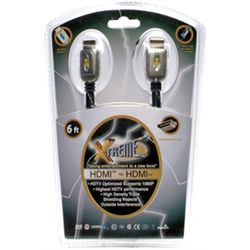 Xtreme #83106 Xtreme Cables Braided HDMI Male to HDMI Male Cable (HDMI 1.3) - 6'