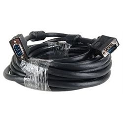 Xtreme 25' 15-Pin SVGA (M) to 15-Pin SVGA (M) Cable w/Dual Ferrites (Black)