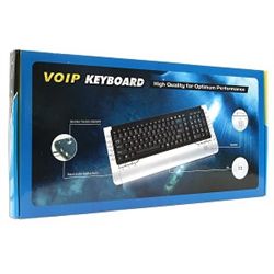Xtreme 103-Key PS/2 Skype Multimedia Keyboard w/Built-in Microphone & Speaker (Black/Silver)