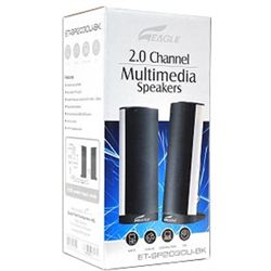 Eagle Tech ET-SP2030U-BK 2-Piece USB Multimedia Speaker Set