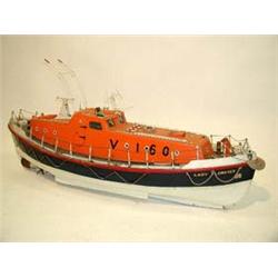 A scale model of a lifeboat