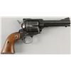 Image 2 : Ruger Mdl Blackhawk Cal .41mag SN:757Single action revolver, 4-5/8" barrel, blue  finish with wood g