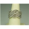 Image 2 : Dazzling Ladies Sterling Silver RingFine set with over 170 diamonds weighing  approx 1.50-2.00 carat