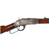 Image 2 : Winchester Mdl 1873 Cal .22L SN:395289BLever action .22L caliber rifle, blued round  barrel and full