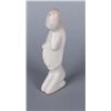 Fine Art Piece Depicting a Mother and ChildBy noted American sculpture Houser, signed on  white ston