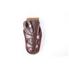 Image 1 : Heiser Brown Tooled Leather HolsterFor a large frame long barreled revolver, in  overall very good c
