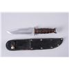 US Kabar Fighting KnifeMarked Ka-bar Olean, NY, nickel 6" blade, 10  1/2" overall length, wood handl