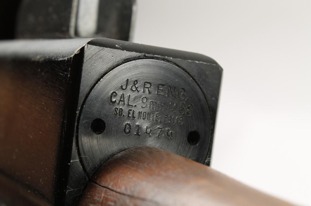 J&R Mdl M68 Cal 9mm SN:01474Semi auto carbine, 16