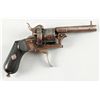 Image 2 : Pinfire Cal 7.5mm SN:6356High quality revolver Circa 1860-1865, signed  Arendt on BBL, gold and silv
