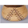 Image 2 : Maidu Basket from Central CaliforniaGeometric teepee design, measures 6"Hx9  1/2"dia graduated, over
