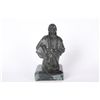 Image 1 : Original Bronze Depicting an Indian ChiefBy Boulton, in a green patina finish on  marble base, measu