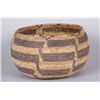 Image 1 : Pomo Basket from Central CaliforniaGeometric design, 1 shell decoration,  measures 6 1/4"Hx8 3/8"dia